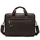 Office Work Computer Shoulder Bag Business Travel Handbag Vintage Full Grain Leather Messenger Bag Leather Briefcase for Men