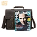 OEM custom fashion mens black coffee business office briefcase shoulder bag