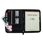 a4 leather zipper portfolio