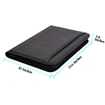 a4 leather zipper portfolio
