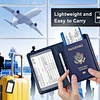 including leather passport holder and luggage tag