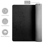 large desk pad non slip pu leather desk mouse pad