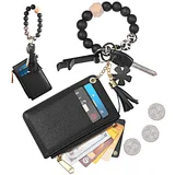 leather keychain wallet