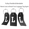 embossed luggage tags