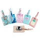 Corporate Business Gift Wholesale Custom Print PU Leather Travel Baggage Bag Suitcase Luggage Tags