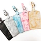 Corporate Business Gift Custom Pint Marble Bulk Blank Travel Bag Suitcase Saffino PU Leather Luggage Tags With Buckle Strap