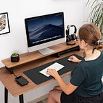 large desk pad non slip pu leather desk mouse pad