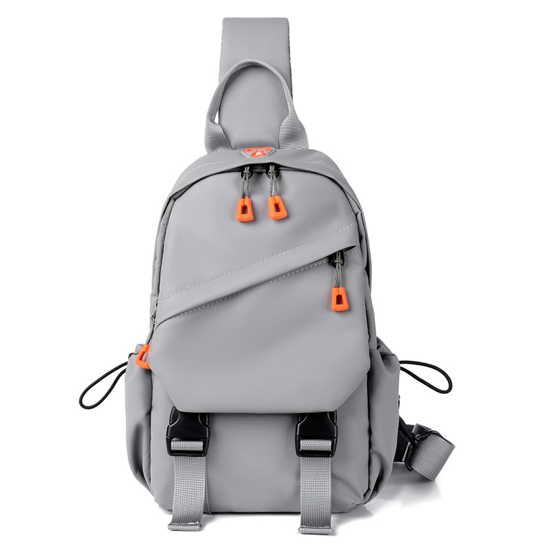 High Quality Custom Logo Water Resistant Oxford Back Pack Crossbody Chest Shoulder Bag Outdoor Travel Sling Bags for Men