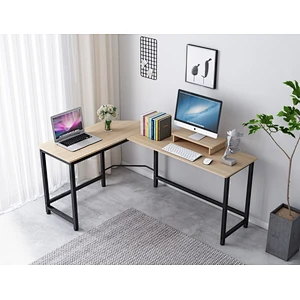 L-Shaped Computer Desk Corner PC Latop Table Study Office Workstation