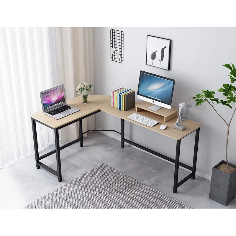 L-Shaped Computer Desk Corner PC Latop Table Study Office Workstation