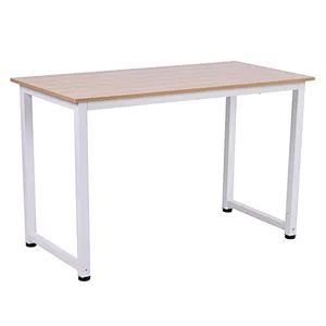 Home Office Desk Gaming Desk Writing Black Student Art Modern Sturdy Simple Style and Metal Desk Workstation