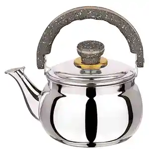 L3011 Kitchenware Bakelite & Painting Handle Stainless Steel Whistling Kettle