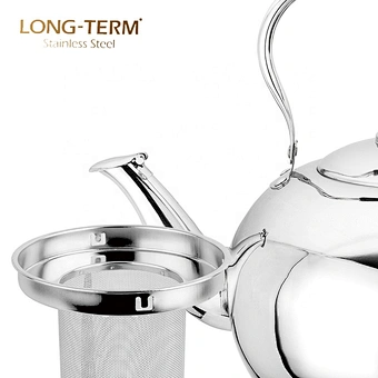 L23011806 Tea Utensil Capaciy 1L/2L Stainless Steel Whistling Turkish Tea Kettle With Tea Strainer