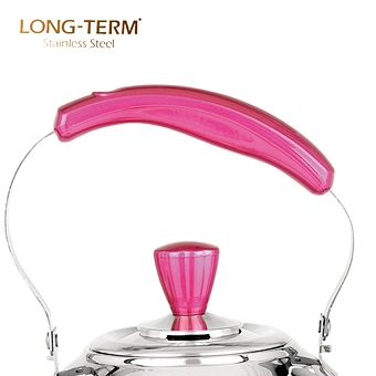 L21601302 Mirror Polishing Non-Electric Double Bottom Stainless Steel whistling tea kettle