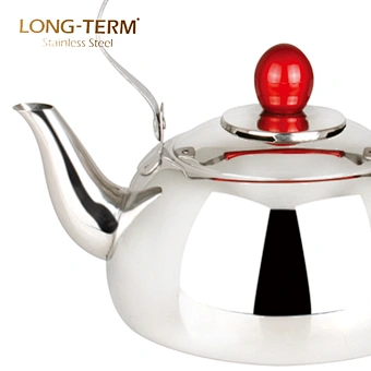 L2192 Round Design Restaurant novelty Non-Electric small stainless steel arabic teapot