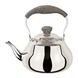 L21770203 Fashion design Good Quality stainless steel whistling tea kettle unique tea kettles with Marble Color Handle
