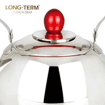 L2192 Round Design Restaurant novelty Non-Electric small stainless steel arabic teapot