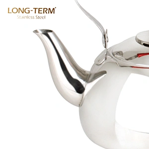 L2192 Round Design Restaurant novelty Non-Electric small stainless steel arabic teapot