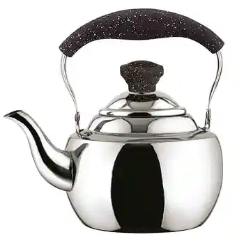 L21620203 S/S High quality stainless steel Kitchenware Whistling Turkish Double Tea Pot Kettle Set With Spout