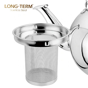 L23011806 Tea Utensil Capaciy 1L/2L Stainless Steel Whistling Turkish Tea Kettle With Tea Strainer