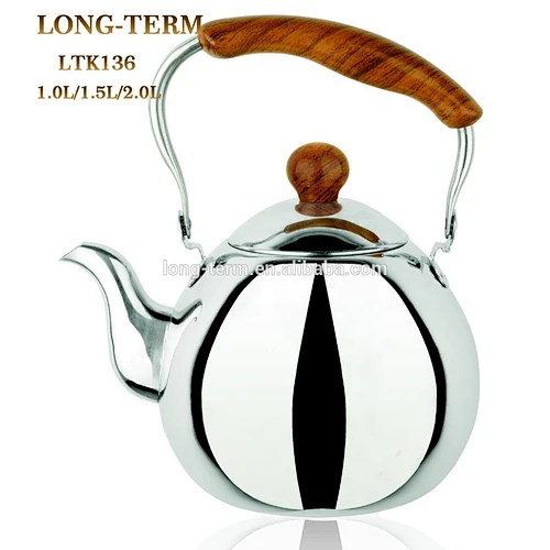 LTK136 Household Appliances Best Stainless Steel Coating Induction Tea Kettle With Round Body