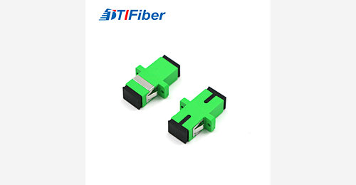 SC APC Singlemode Simplex Fiber Optic Adapter | TTI Fiber