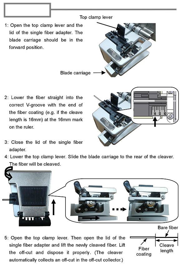 optical fiber cleaver