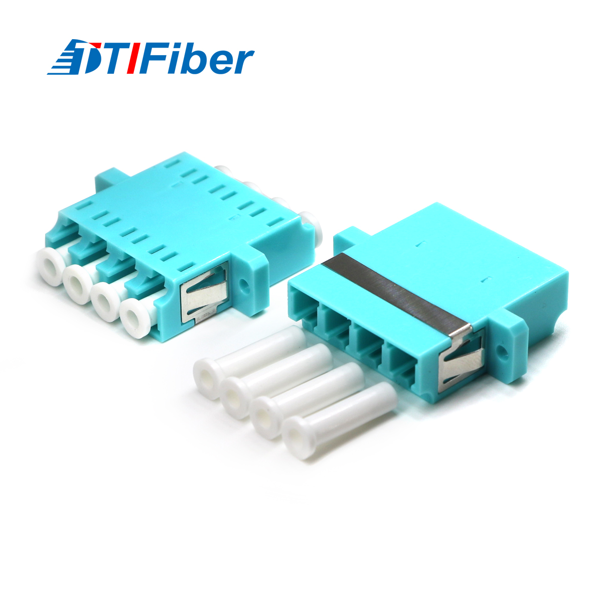 LC OM3 Quad optical fiber adapter