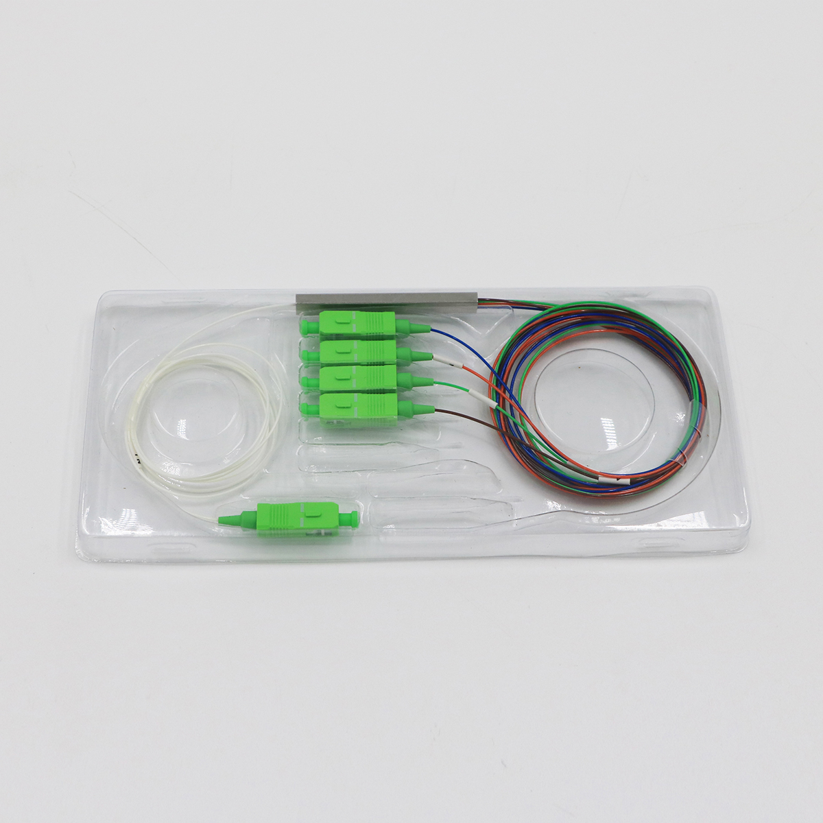 Steel Tube PLC Fiber Optic Splitter