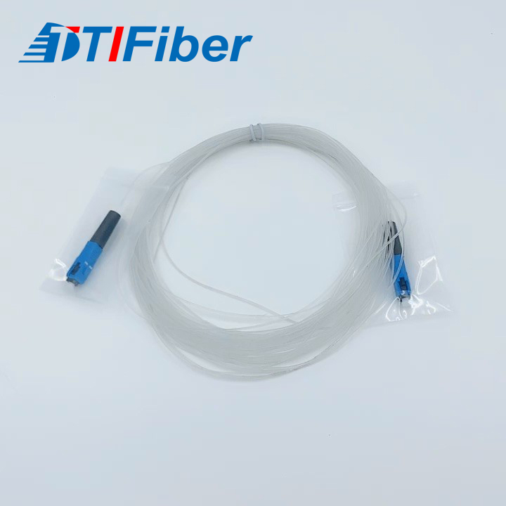 White Invisible Fiber Drop Patch Cable