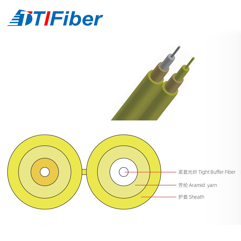 ZCC Double Core 8-Shaped Fiber Optic Cable