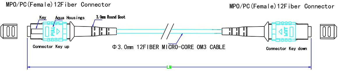 MPO Fiber Optic Patch Cord