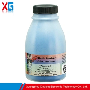 Bulk Spare Parts Compatible SCC Static Control Color Toner Powder For HP 1600 2600 2605 80g