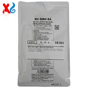MX-60NVBA MX-61NVBA For Sharp MX-3050 3070 3570 4050 4070 5050 5070 6050 6070 C3081 3581 Black Copier Developer