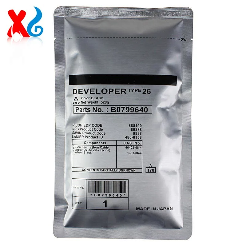 B079-9640 For Ricoh Type 26 Type26 Aficio 1035 1045 2035 2045 3035 3045 Developer 520G 200K