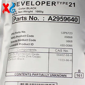 A2959640 Compatible For Ricoh Developer Type 21 Aficio 550 650 850 1085 2090 2105 Copier