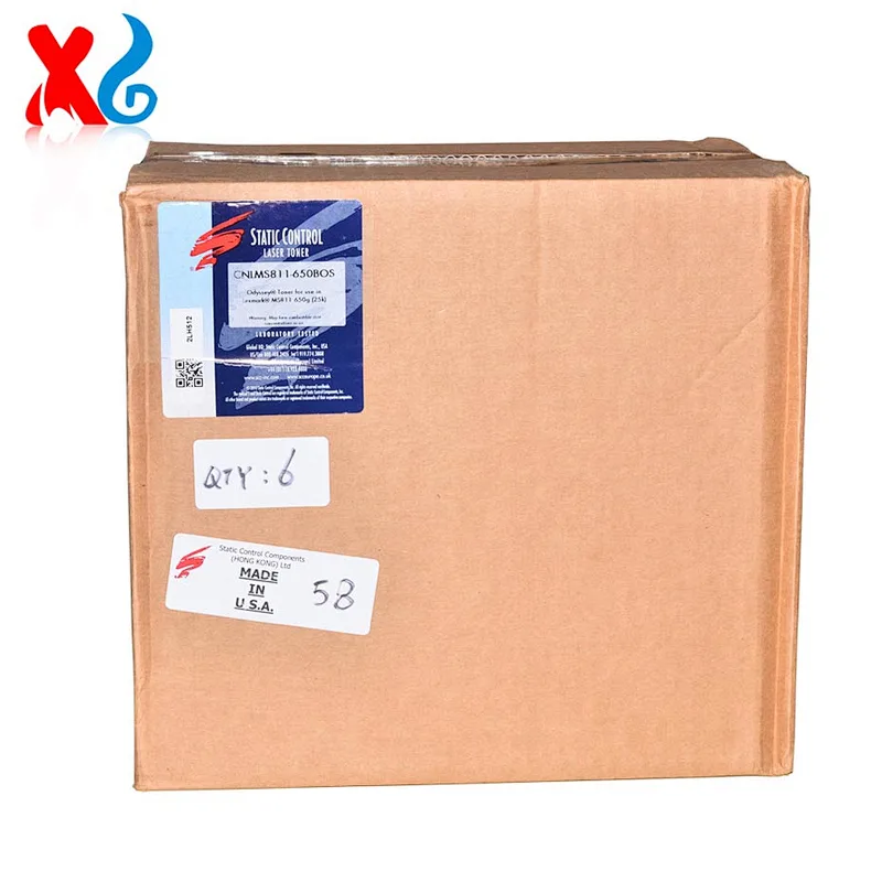 Compatible Static Control Universal Black Toner Powder For Lexmark MS710 MS711 MS810 MS811 MS812 MX710 MX711 MX810 MX811 MX812