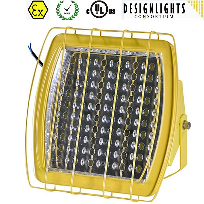 HLG meanwell driver gas station ATEX IP68 UL cUL DLC 120W explosion proof led lighting