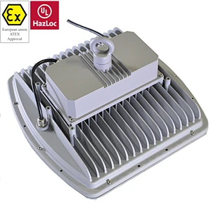 HLG meanwell driver gas station ATEX IP68 UL cUL DLC 120W explosion proof led lighting