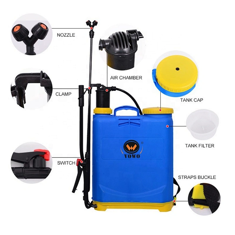16L manual spray machine Agriculture knapsack hand plastic sprayer
