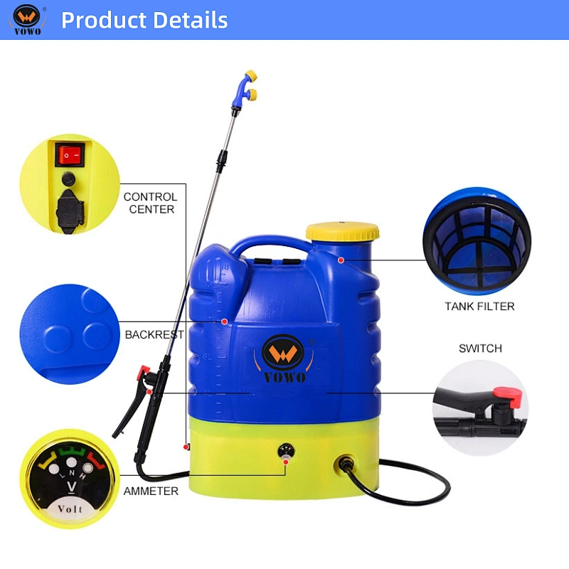 16L Electric sprayers agriculture battery knapsack sprayer