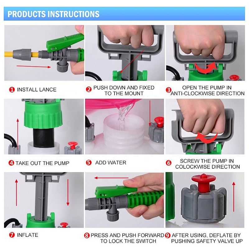 8L Car Washer Shoulder pressure Sprayer