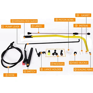 16L manual spray machine Agriculture knapsack hand plastic sprayer