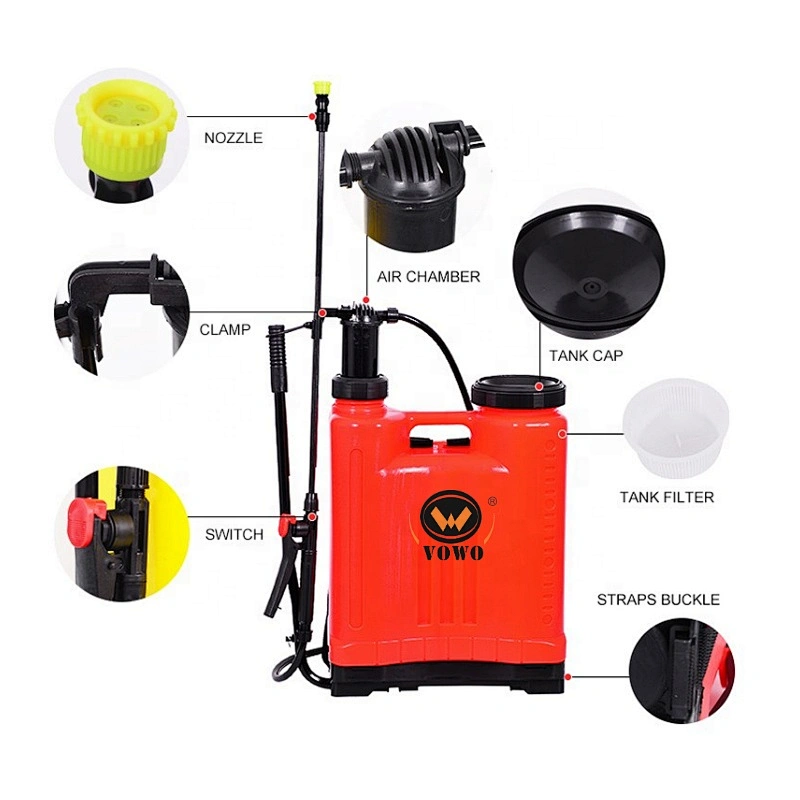 16L manual spray machine Agriculture knapsack hand plastic sprayer