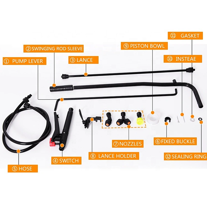 18L manual spray machine Agriculture knapsack hand plastic sprayer