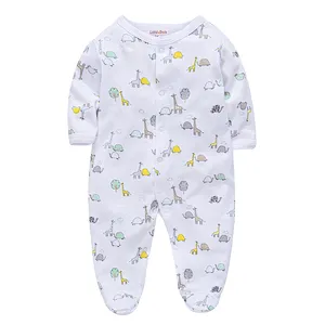 Baby clothes 100%cotton printed baby romper infant bodysuit 8 pcs baby gift set clothing