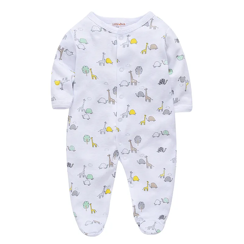 Baby clothes 100%cotton printed baby romper infant bodysuit 8 pcs baby gift set clothing