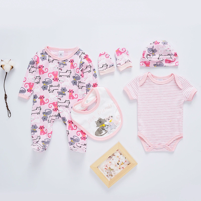 fashion Best Selling Baby girl clothes 5pcs Gift Set