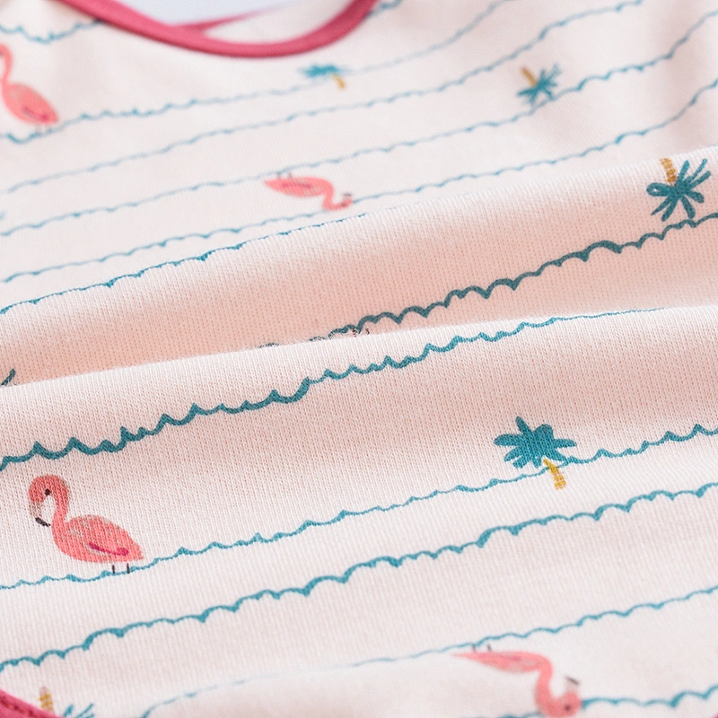 3pcs set Newborn baby bodysuit Cotton Short Sleeve flamingo Design Infant Jumpsuit