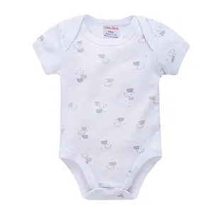 Baby clothes 100%cotton printed baby romper infant bodysuit 8 pcs baby gift set clothing
